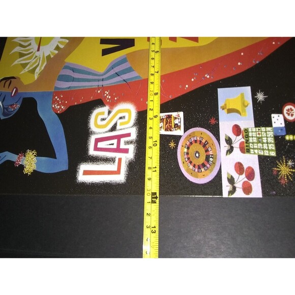 Las Vegas Fly TWA Metal Tin Sign 12"x 15" Mancave Bar Poker Garage Casino - Picture 3 of 4